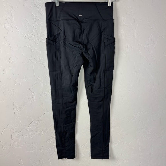Prana Leggings Electa ll Solid‎ Black Workout Athletic Side Pocket Yoga Training - Picture 2 of 7
